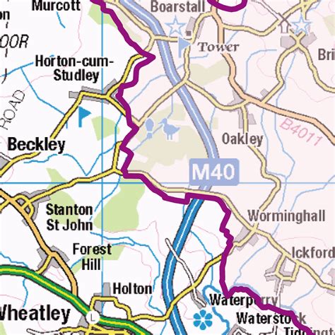 Oxfordshire County Map : XYZ Maps