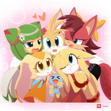 Tails Cream The Rabbit Neutral Chao Cheese Fiona Fox And 2 More Sonic And 3 More Drawn By