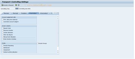 Oke8 Sap Tcode Transport Actual Posting Settings