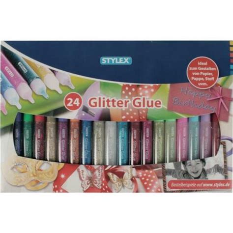 Stylex Glitter Glue D X Gtuben Kleber Stifte Glitzer Basteln