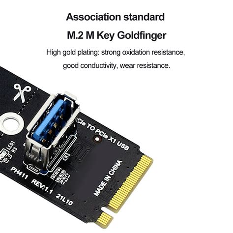 M.2 NGFF M-Key a USB3.0 Convertidor NGFF M.2 a PCI-E X1 Adaptador ...