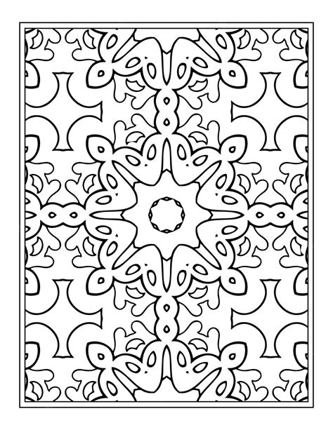 Premium Vector Flowers Mandala Coloring Pattern Design