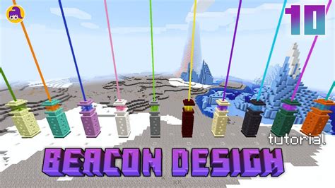 10 Design Ideas Of Beacons Minecraft Tutorial Youtube