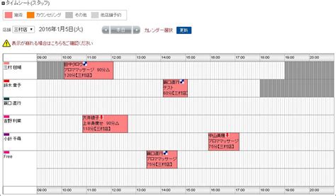 エステサロン 顧客管理・予約管理