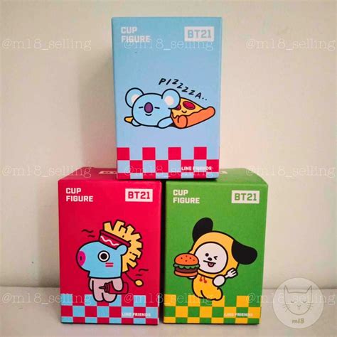 JULY SALE BTS BT21 X LINE FRIENDS CHARACTER CUP FIGURES CHIMMY MANG