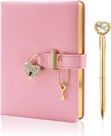 Topzora Journal Intime Fille Cadenas Et Cl Stylo Diamant En Forme De