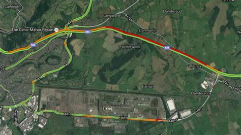 Queues on the M4 near Newport after accident | Wales - ITV News