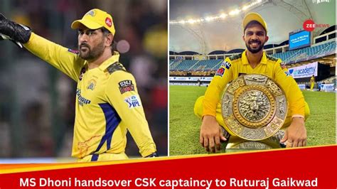 Ms Dhoni Handsover Csk Captaincy To Ruturaj Gaikwad Day Before Ipl