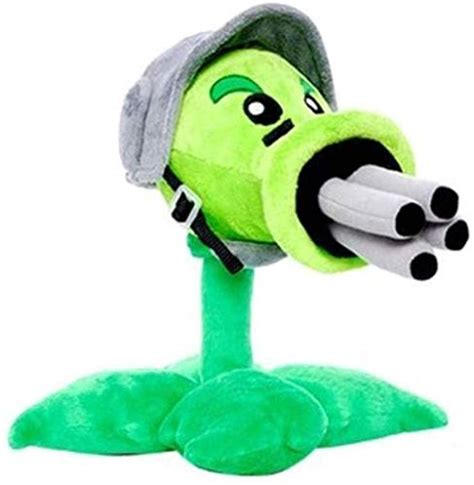 Cute Lovely Plants Vs Zombies Plush Toy Popcap Gatling Pea Shooter Pea