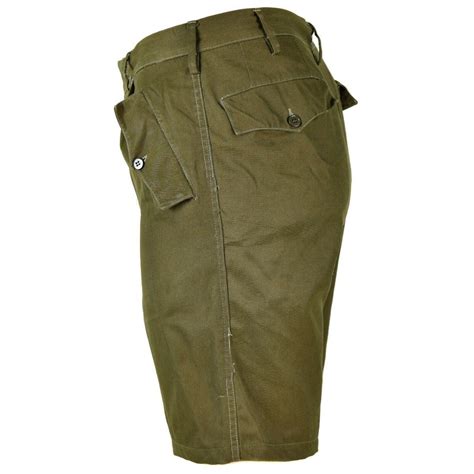 Chino Shorts Olive Genuine Italian Army Shorts Olive Chino Military