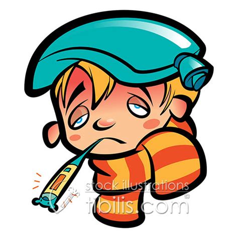 Cartoon sick boy... :( on Pantone Canvas Gallery