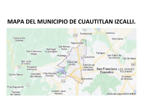 Mapa Del Municipio de Cuautitlan Izcalli | PDF