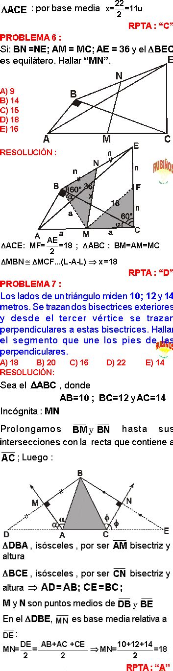 Teorema De La Bisectriz Y Mediatriz Ejercicios Resueltos Pdf