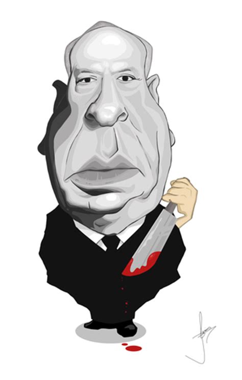 Alfred Hitchcock By Paulista Media And Culture Cartoon Toonpool