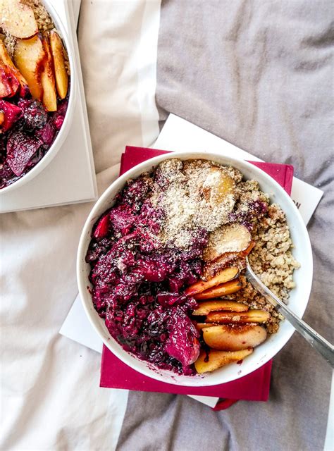 Weihnachtliches Quinoa Porridge Mit Waldbeeren Und N Ssen Justine