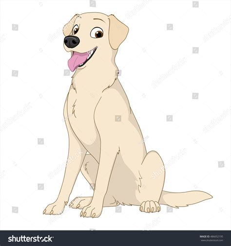 Yellow Lab Cartoon Drawing