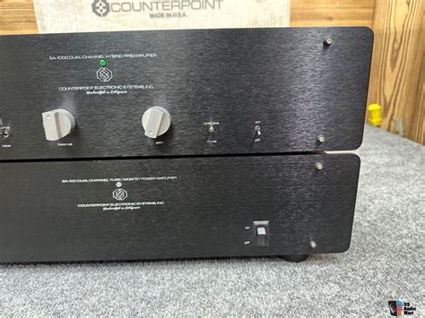 Counterpoint SA-1000 & SA-100 Hybrid Tube Stereo Amplifier & Preamplifier