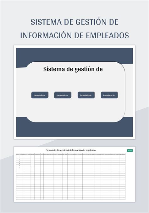 Plantilla de Formato Excel Tabla Del Sistema De Gestión De Ventas y