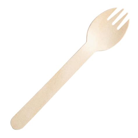 Fiesta Compostable Individually Wrapped Wooden Sporks Pack Of 500