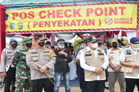 Penyekatan Mudik Di Batubara Puluhan Kendaraan Diputar Balik