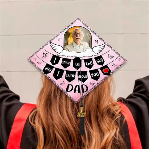 Custom Photo Graduation Cap Topper Memorial Grad Cap Topper Photo Printed Grad Cap Topper