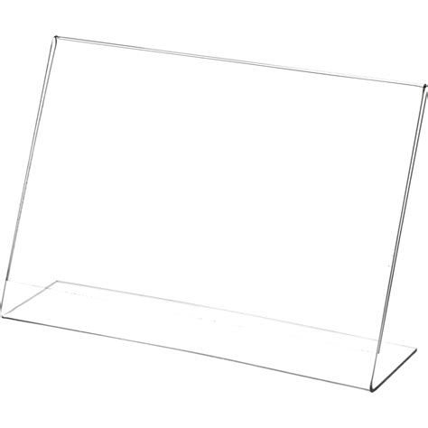 Plymor Clear Acrylic Sign Display Literature Holder Angled 9 W X