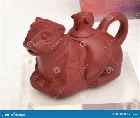 Tiger Clay Figurine Toy Royalty Free Stock Photo Cartoondealer