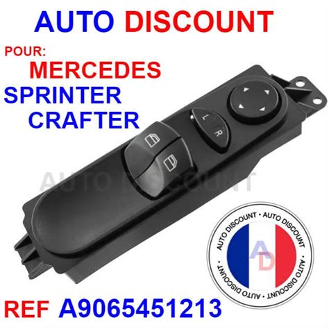 INTERRUPTEUR BOUTON LEVE Vitre Pour Mercedes Sprinter VW Crafter