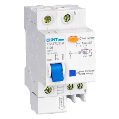 Jual Elcb Chint Dz Le P N Ka Anti Kontak Earth Leakage Circuit