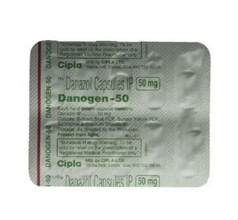 Danogen 50 Mg Danazol Capsules at Rs 162 strip दनजल कपसल in