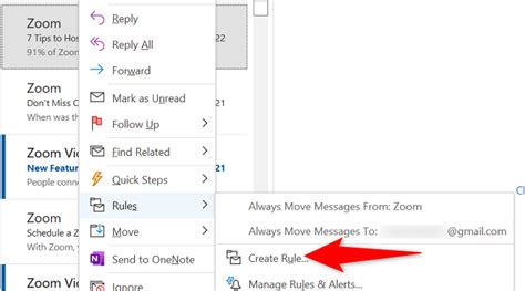 How To Create A Rule In Microsoft Outlook