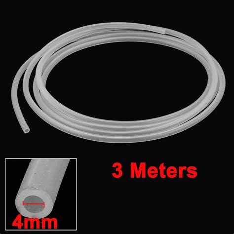 Uxcell 3 Meters Long 4mm Inner Dia 7mm Od Silicone Car Vacuum Hose