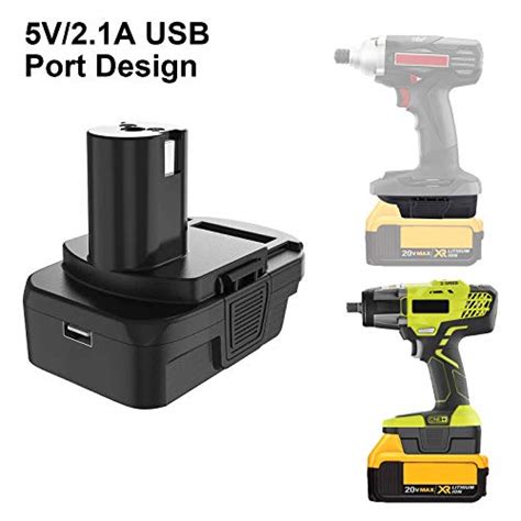 Battery Converter For Dewalt To Ryobi Battery Adapter With Usb Port