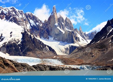 Cerro Fitz Roy Argentina Aka The Smoking Mountain Stock Photo Image