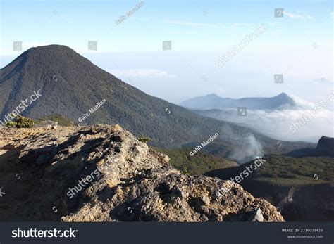 Beautiful Peak Mount Pangrango Seen Peak Stock Photo 2219039429 ...