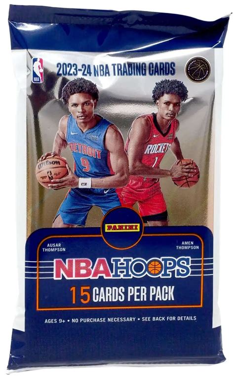 NBA Panini 2023 24 Hoops Basketball Trading Card BLASTER Pack 15 Cards