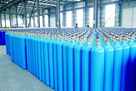 46 7L ISO Tped High Pressure Vessel Seamless Steel Medical Oxygen Gas