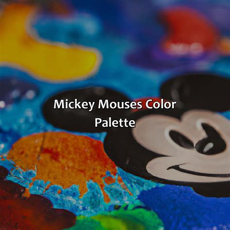 What Color Is Mickey Mouse - colorscombo.com