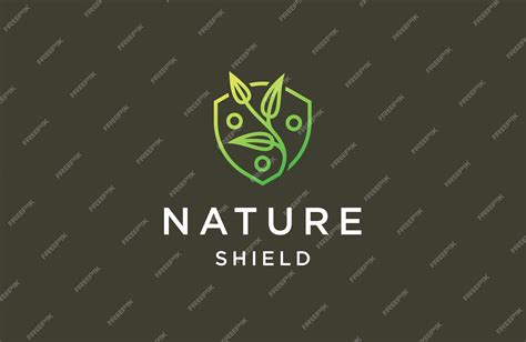 Premium Vector Leaf Of Shield Logo Icon Design Template Flat Vector