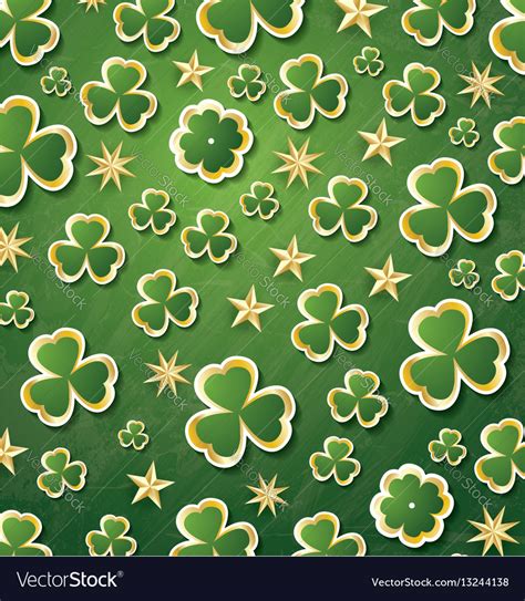 Clover Pattern For St Patricks Day Royalty Free Vector Image