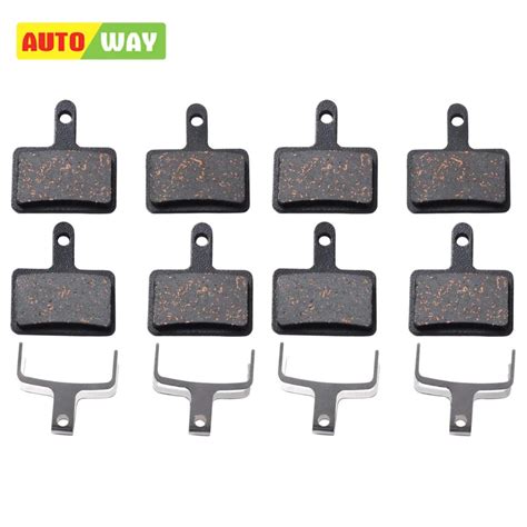 4 Pairs Bicycle Resin Disc Bike Brake Pads For Shimano Deore M515m475