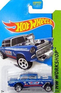 駿河屋 1 64 55 CHEVY BEL AIR GASSER ブルー Hot Wheels HW WORKSHOP BFD19 09B0F 135 ホットウィール
