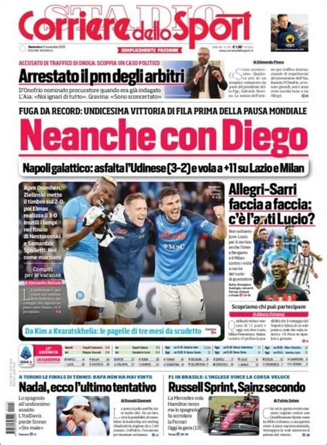 Periódico Corriere Dello Sport Italia Periódicos De Italia Edición