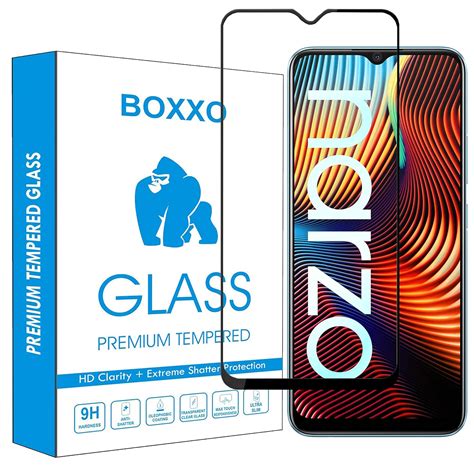 BOXXO Screen Protector For Realme Narzo 20 Tempered Glass Guard With