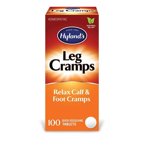 Hylands Leg Cramp Tablets Natural Relief Of Calf Leg And Foot Cramp 100 Count