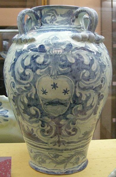 Ceramica Di Savona Vaso Da Pompa Xvii Secolo Palazzo Doria Tursi