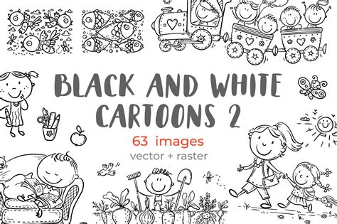 Black & White clipart - vector illustrations for your design by Bubert