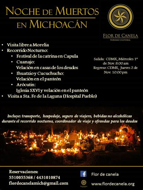 Tour Noche De Muertos En Michoac N Flor De Canela