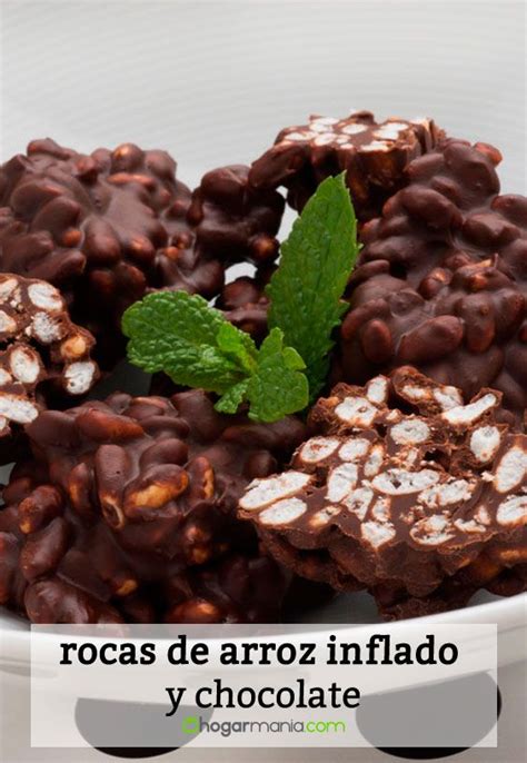 Receta de Rocas de arroz inflado y chocolate Eva Arguiñano