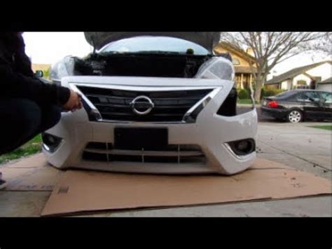 Nissan Versa Front Bumper Removal Install Youtube